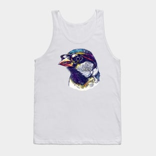 AvianVision Heritage: Tiny Bird, Big Specs Tank Top